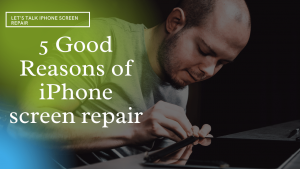 man repairing iPhone Screen