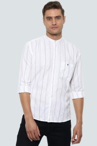 White Linen Shirt by Louis Philip