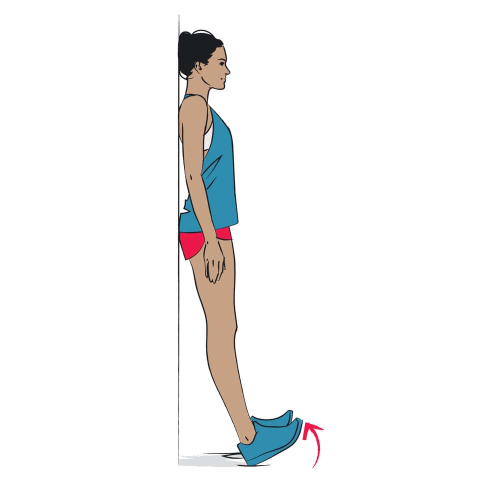 Wall Lean Posture Exercise