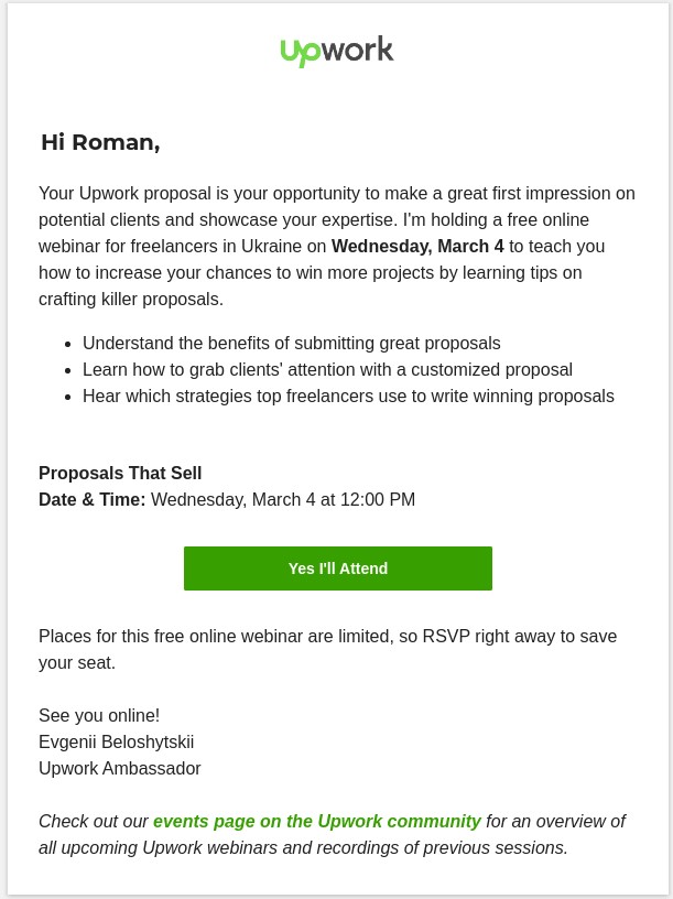 upwork Reminder 