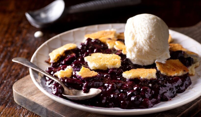 chez panisse blueberry cobbler