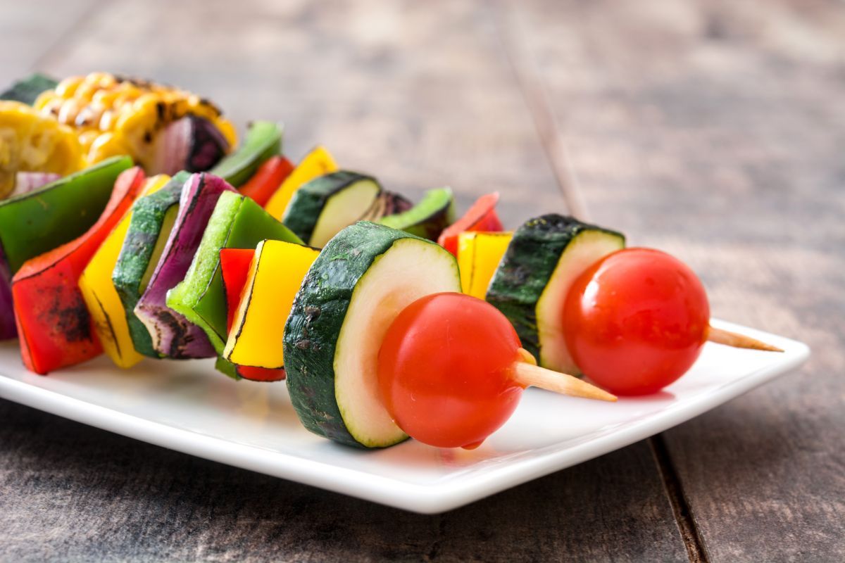 Vegetables and Fruits skewers