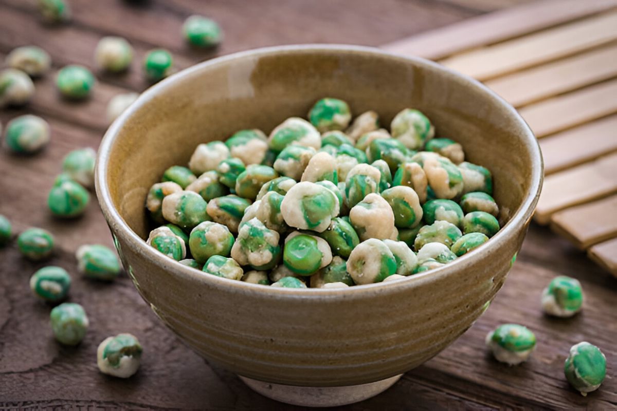 wasabi green peas