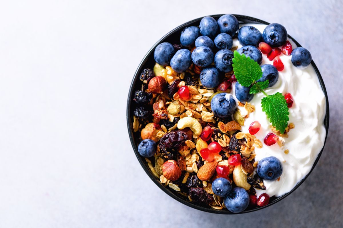 Greek Yogurt + Granola + Protein Powder Meal Prep idea