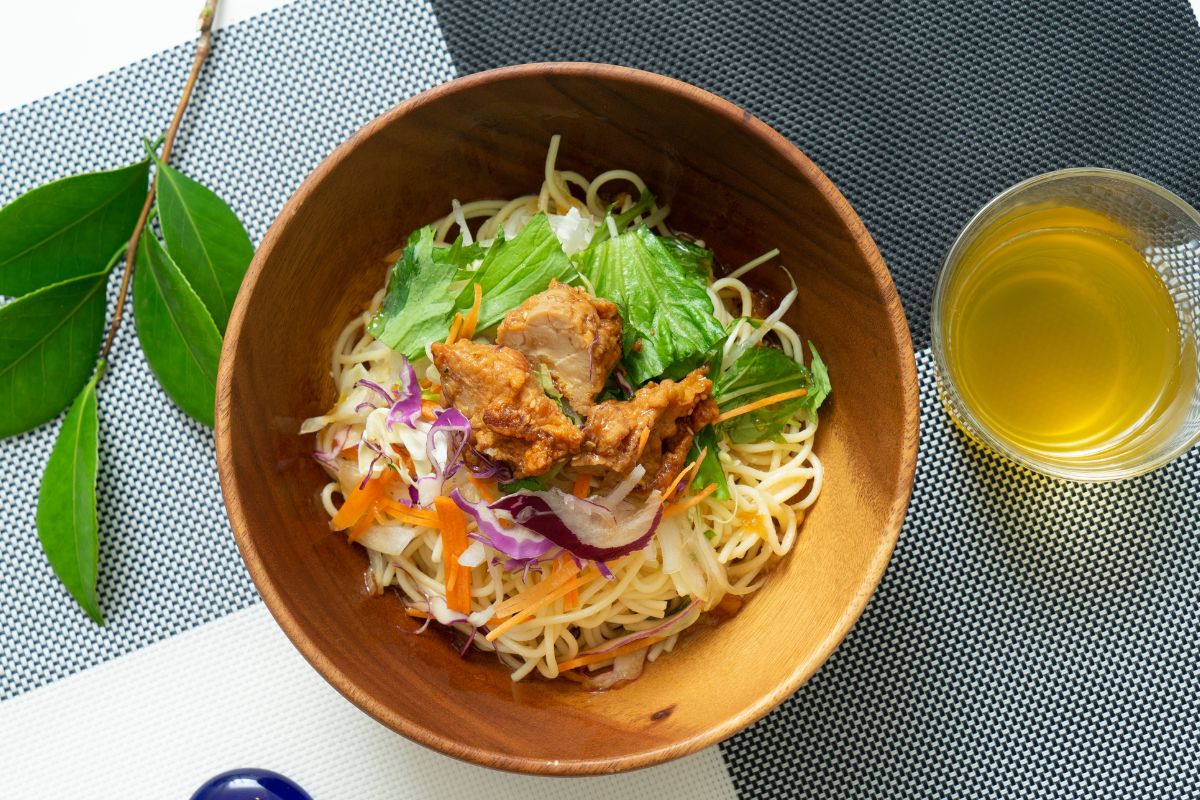 High-Protein Cold Noodle Salad Meal Prep idea